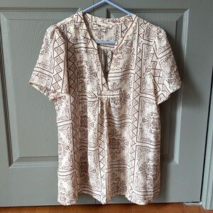 Polyester Tunic-Style Blouse